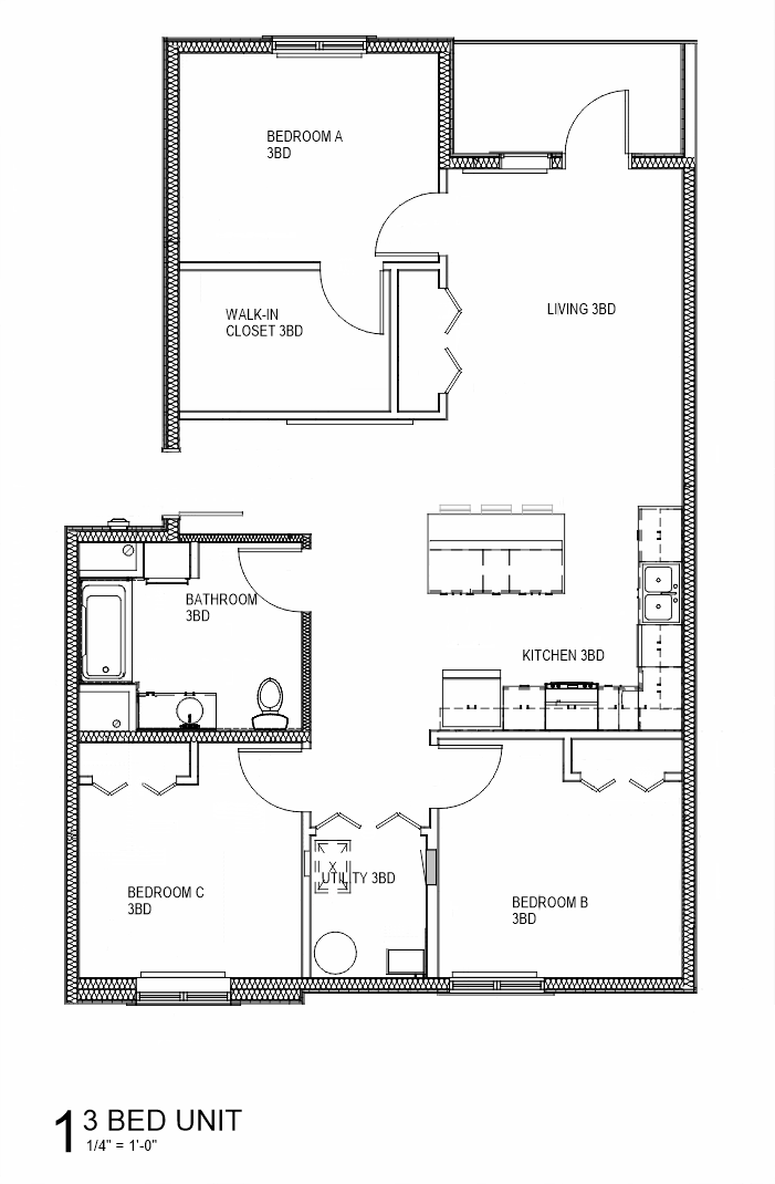 3 Bedroom Floorplan